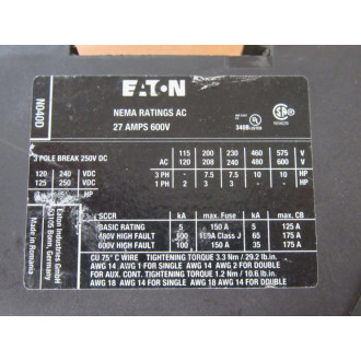 Eaton CN13DN00A Cutler Hammer Contactor - New No Box