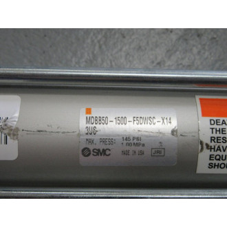 SMC MDBB50-1500-F5DWSC-X142US Cylinder MDBB501500F5DWSCX142US - New No Box