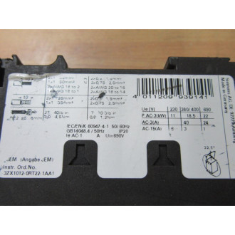 Siemens 3RT2035-1AK60 Contactor 3RT20351AK60 - New No Box
