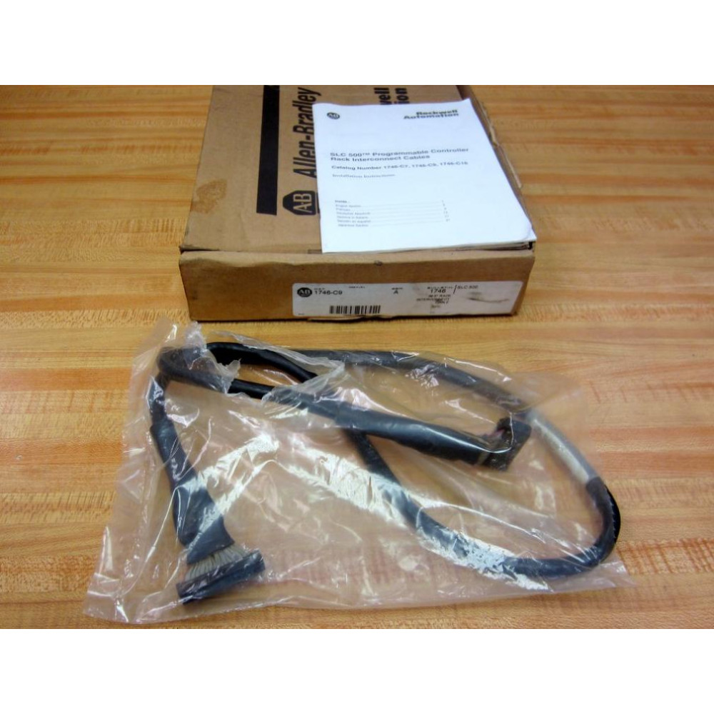 Allen Bradley 1746-C9 SLC 500 3' Cable-Rack Interconnect 1746C9