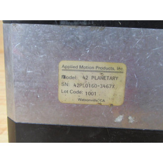 Applied Motion Products 42PL0160-3467X Gear Head 42PL01603467X - Used