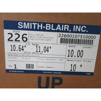 Smith Blair 226-00107510-000 Clamp Coupling 22600107510000
