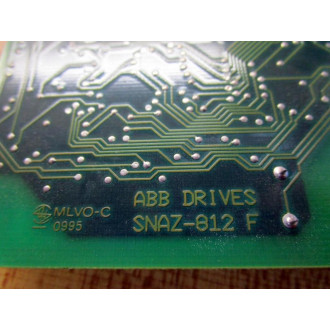 ABB Drives SNAZ-812 F PC Drive Board SNAZ812F - Used