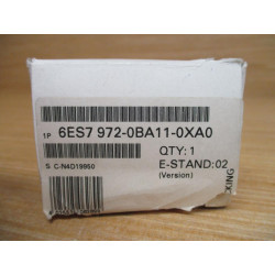 Siemens 6ES7-972-0BA11-0XA0 Connector 6ES79720BA110XA0
