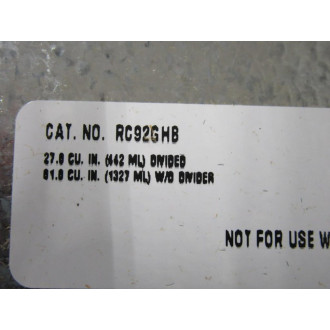 Walker RC92GHB Service Head Housing & Base Housing Only