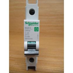 Schneider M9F42104 Merlin Gerin Breaker 4AMP Square D - New No Box