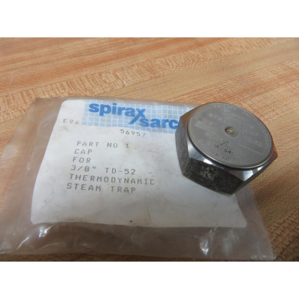Spirax Sarco TD-52 38" Thermo-Dynamic Steam Trap TD52-38 Cap Only 56957