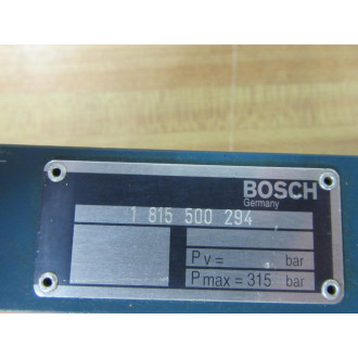 Bosch 1 815 500 294 Valve 1815500294 - Used