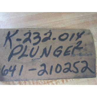 Parker K-232-014 Plunger K232014 - New No Box
