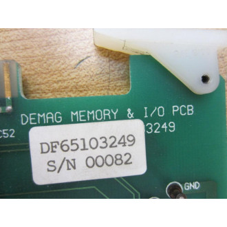 Demag DF65103249 Memory & IO PCB - Used