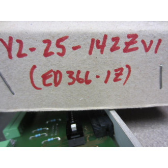 Barmag ED366B Wiring Board   Y2-25-142Z WPanel Mount & Hardware - Used