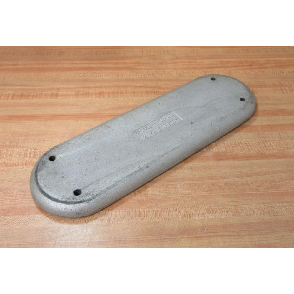 Crouse & Hinds BG88 Conduit Body Cover wGasket 2-12" & 3" - Used