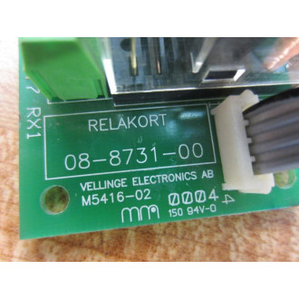 Vellinge 08-8731-00 Relay Board M5416-02 - Used