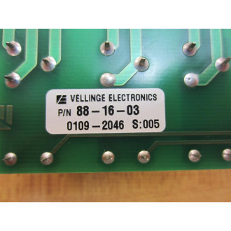 Vellinge 08-8731-00 Relay Board M5416-02 - Used