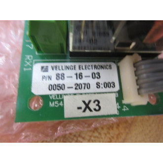 Vellinge 08-8731-00 Relay Board M5416-02 - Used
