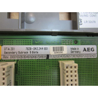 AEG 7628-042244801 5-Slot SubRack 7628042244801 - Used