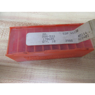 Carboloy DSN-533 Anvil For Indexables 41190 170685 (Pack of 10)