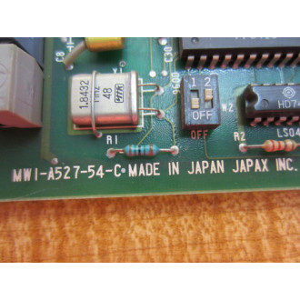 Japax MWI-A527-54-C Circuit Board MWIA52754C - Used
