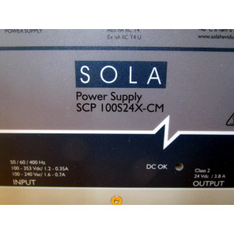 Sola SCP100S24X-CM Power Supply SCP100S24XCM