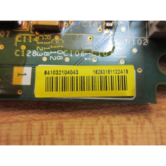 Schneider Eletric 16253170112A04 Circuit Board MCU CC 18-1122 - Used
