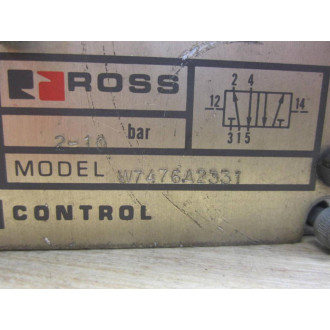 Ross W7476A-2331 Valve W7476A2331 Base Only - Used