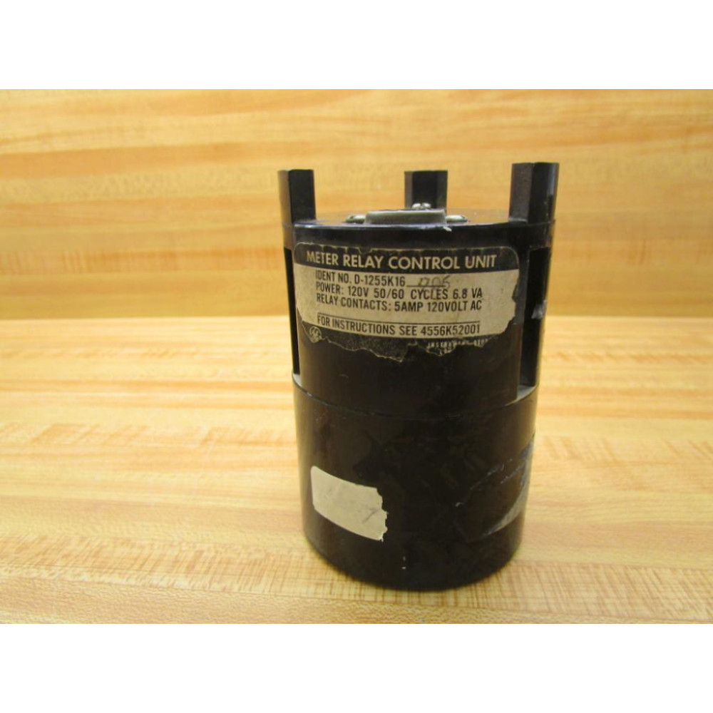 General Electric D-1255K16-705 Meter Relay GE D1255K16705 Missing Screws - Used