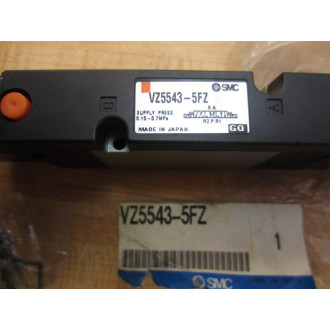 SMC VZ55435FZ VZ5543-5FZ SOLENOID VALVE Cracked Housing wHardware - New No Box