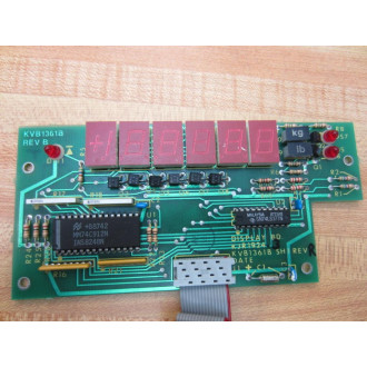 National Instruments KJR1924 Display Board KVB1361B SH1 - Used
