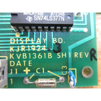 National Instruments KJR1924 Display Board KVB1361B SH1 - Used