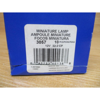 Wagner 3057 Miniature Lamp Light Bulb (Pack of 10)