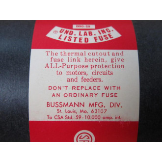 Buss FRS-400 Bussmann Fuse FRS400