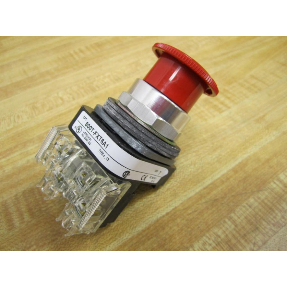 Allen Bradley 800T-FXT6A1 PushPull Button w Safety Contact - New No Box