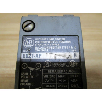 Allen Bradley 802T-AP Limit Switch 802TAP Series F-Body Only - Used
