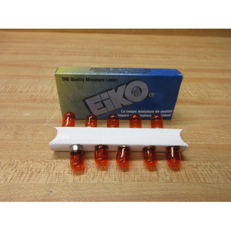 Eiko 44-A Miniature Lamp Bulb Amber 44A (Pack of 10)