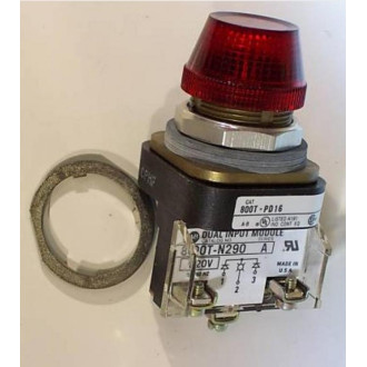Allen Bradley 800T-PD16 Pilot 800TPD16 Red  800T-PD16R - New No Box