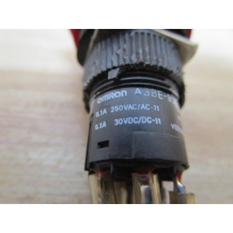 Omron A3BE-92RO-R Push Button Safety Switch A3BE-92R0-R 6 Pin - Used