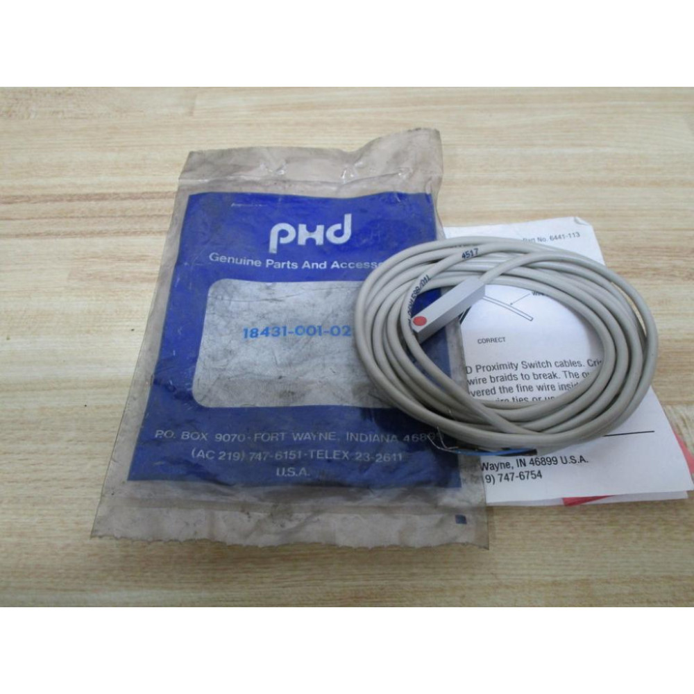 PHD 18431-001-02 Proximity Switch 18431001002