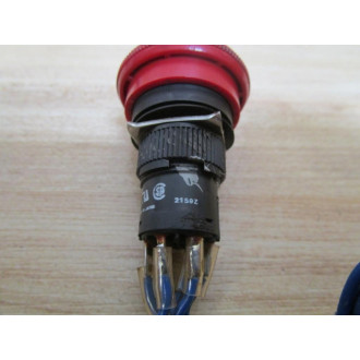Omron A3BE-92RO-R Push Button Safety Switch A3BE-92R0-R 6 Pin - Used