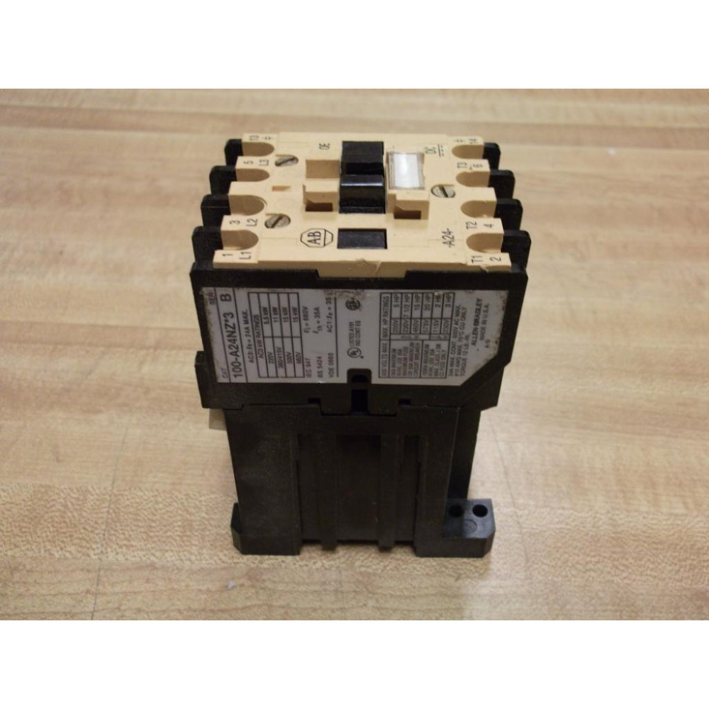 Allen Bradley 100-A24NZJ3 Contactor 100-A24NZ*3 Ser B - Used