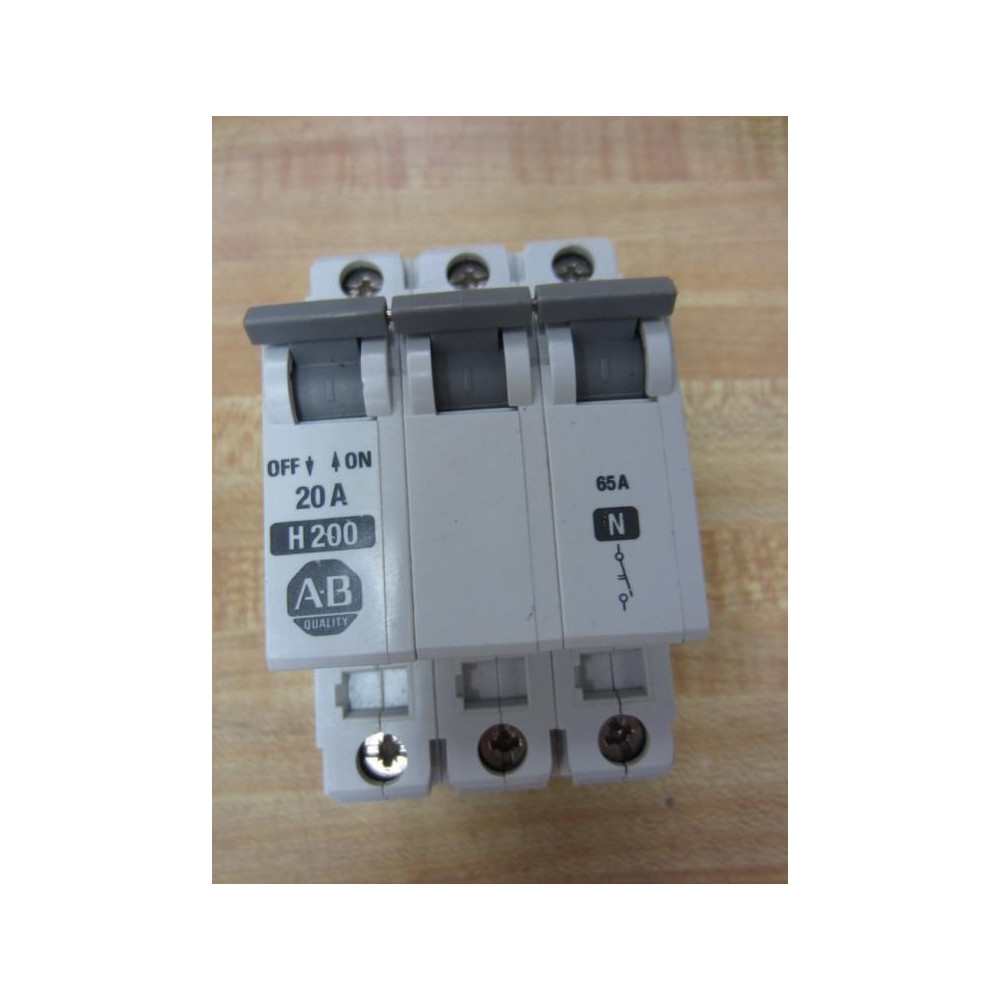 Allen Bradley 1492-CB2 Breaker 1492-CB2H200N 20A - Used