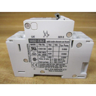 Allen Bradley 1492-CB2H040 Circuit Breaker 4A Series B - Used