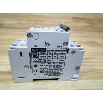 Allen Bradley 1492-CB2H050 Breaker 1492CB2H050 5A Series B - Used