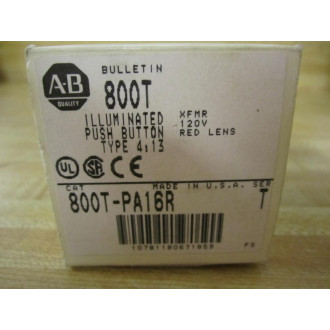 Allen Bradley 800T-PA16R Push Button 800TPA16R Ser. T