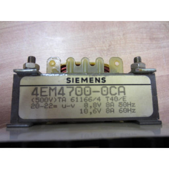 Siemens 4EM4700-0CA Choke 4EM47000CA - New No Box