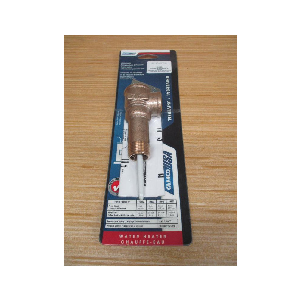 Camco 10453 TemperaturePressure Relief Valve 34 NCLX-5LX