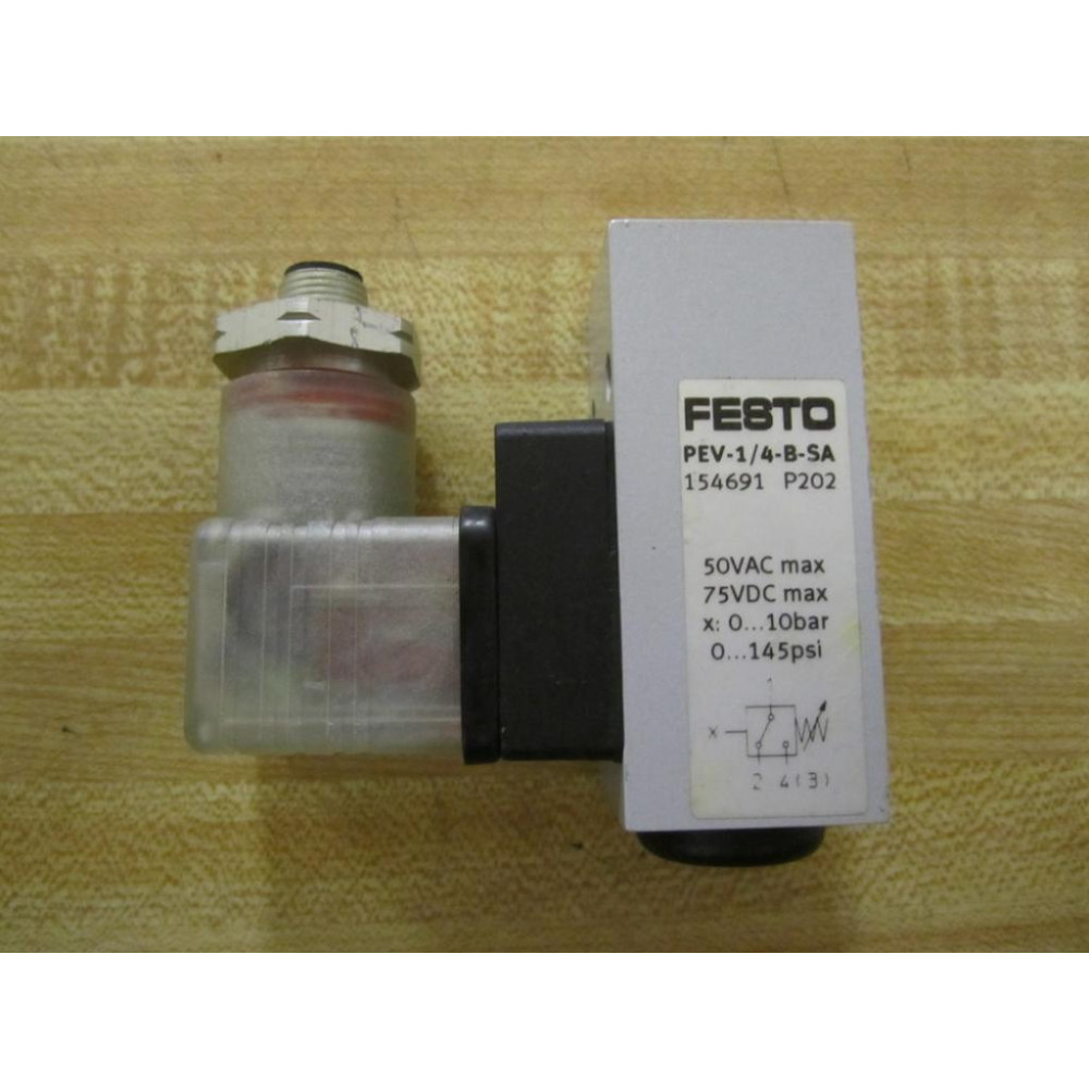 Festo PEV-14-B-SA Valve PEV14BSA 50VAC - New No Box