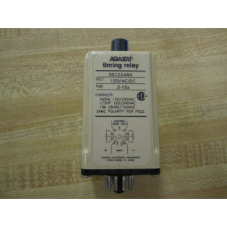 Agastat SSC22ABA Timing Relay 120VACDC
