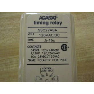 Agastat SSC22ABA Timing Relay 120VACDC