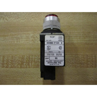 Allen Bradley 800MR-P16S Pilot Light 800MRP16S Red (Pack of 8) - Used