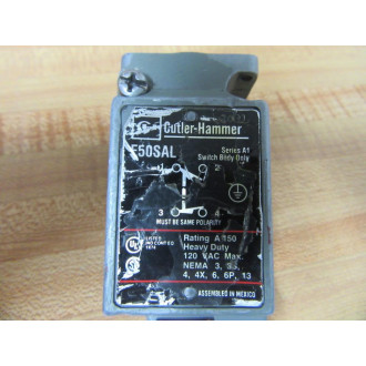 Cutler Hammer E50SAL Eaton Limit Switch Body - Used